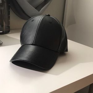 Faux Leather Hat